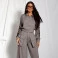 Conjunto Chocolate Doce Jennifer Cinza