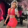 conjunto Chocolate Doce Laly Vermelho