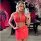 conjunto Chocolate Doce Laly Vermelho