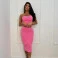 Conjunto Chocolate Doce Margo Rosa