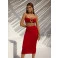 Conjunto Chocolate Doce Oásis Vermelho