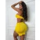 Conjunto Chocolate Doce Priscila Amarelo