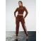 Conjunto Chocolate Doce Tricot Marrom