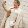 Vestido CD tomara que cai Off White