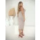 Vestido Midi Chocolate Doce Hibisco Nude