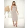 Vestido Midi Chocolate Doce Hibisco Nude