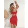 Vestido Chocolate Doce Aveline Vermelho