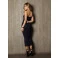 Vestido Chocolate Doce Midi Tomara Que Cai Margo Preto