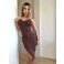 Vestido Chocolate Doce Selene Marrom