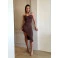 Vestido Chocolate Doce Selene Marrom
