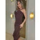 Vestido Chocolate Doce Abigail Marrom