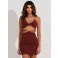 Vestido Chocolate Doce Agnes