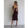 Vestido Chocolate Doce Brivah Marrom