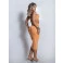 Vestido Chocolate Doce Esperanza Laranja