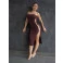 Vestido Chocolate Doce Estiva Marrom