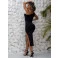 Vestido Chocolate Doce Estrela Preto