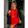 Vestido Chocolate Doce Iris Vermelho