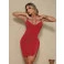Vestido Chocolate Doce Luar Vermelho