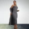 Vestido Chocolate Doce Margo com estampa Cinza