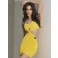 Vestido Chocolate Doce Marly Amarelo
