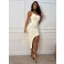 Vestido Chocolate Doce Suellen Off White