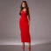 Vestido Chocolate Doce Tricot Vermelho