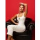 Vestido midi Chocolate Doce Mariah Off White