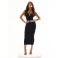 Vestido midi Chocolate Doce Mariah Preto